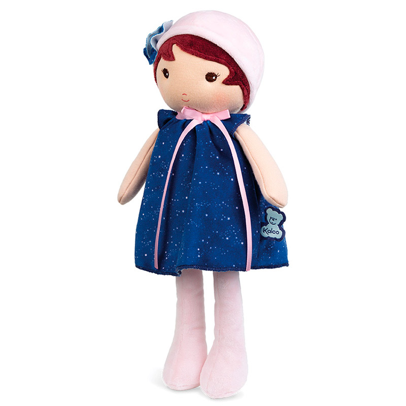 Текстильная музыкальная кукла Kaloo "Aurore", в синем платье, серия "Tendresse de Kaloo", 32 см